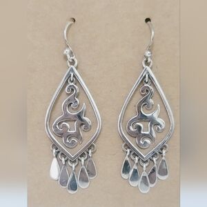 Silpada Designs Swirl Dangle Fringe Earrings Retired Vintage, Silpada...